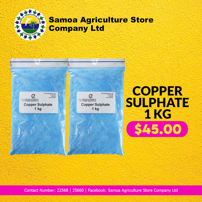 Copper Sulphate 1kg "PICK UP AT SAMOA AGRICULTURE STORE CO LTD VAITELE ONLY" Samoa Agriculture Store Company Ltd 