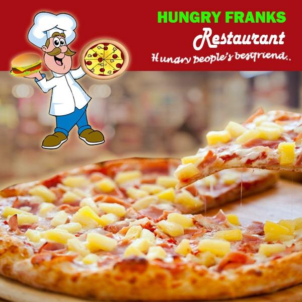Hawaiian Pizza - Large "PICKUP FROM HUNGRY FRANKS, UPOLU ONLY" Hungry Franks 