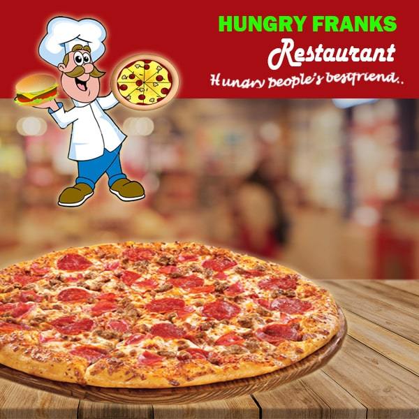 Meat Lovers Pizza - Large "PICKUP FROM HUNGRY FRANKS, UPOLU ONLY" Hungry Franks 
