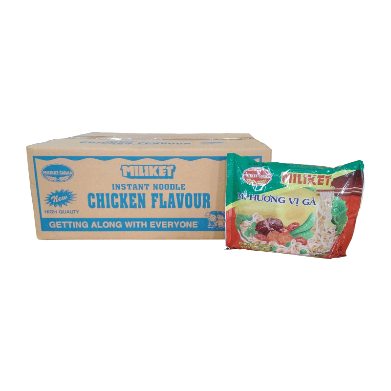 Miliket Packet Noodles 24x65g Assorted "PICKUP FROM AH LIKI WHOLESALE" Noodles Ah Liki Wholesale 