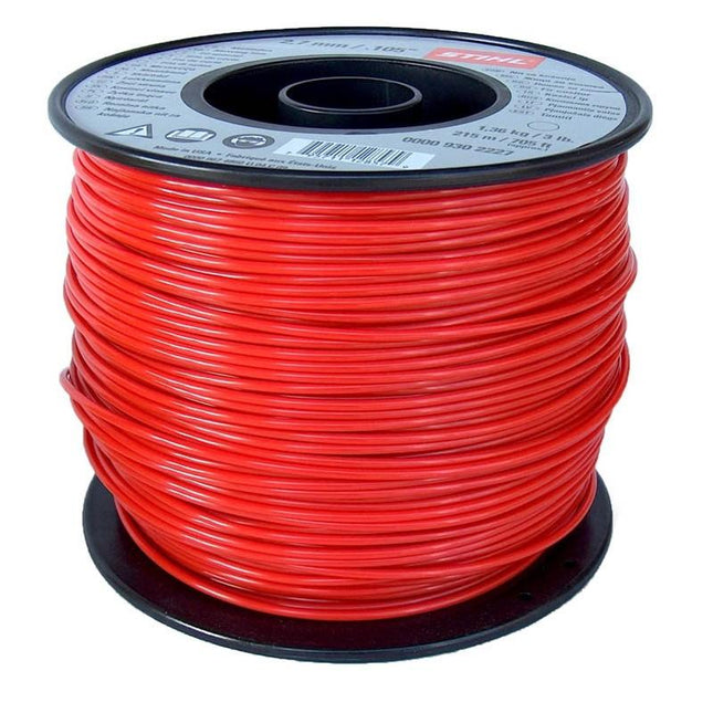 NYLON FS Line Round 2.7mm RED-STIHL - 10 METRES ONLY Building Materials Bluebird Lumber 
