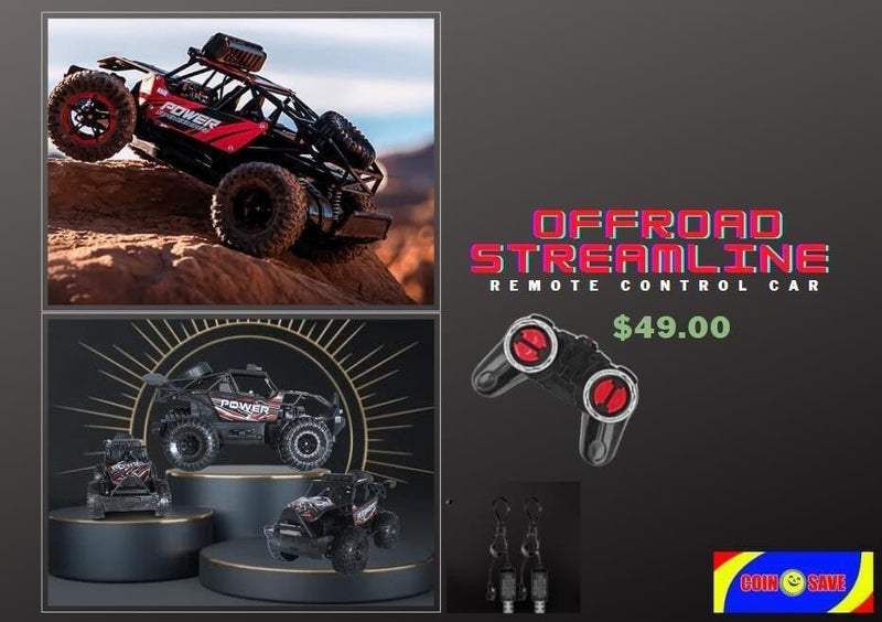 Off Road Streamline Remote Control Car - "PICKUP AT COIN SAVE VAITELE ONLY"