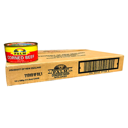 Palm Corned Beef 326g x 12 "PICKUP FROM AH LIKI WHOLESALE ONLY" Canned Foods Ah Liki Wholesale 