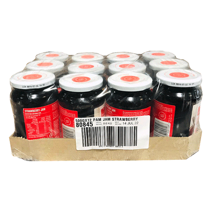 Pams Jam Assorted Flavours 12x500g "PICKUP FROM AH LIKI WHOLESALE" Breakfast Ah Liki Wholesale 