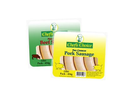 Top Chef Precooked Sausages 12PACKx1lb "PICKUP FROM AH LIKI WHOLESALE" Frozen Ah Liki Wholesale 