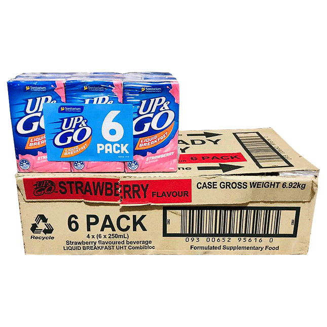 Sanitarium UP & GO Assorted 250mls x Case 24 "PICKUP FROM AH LIKI WHOLESALE" Breakfast Ah Liki Wholesale
