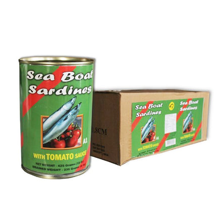 Seaboat/Sea Star/Three Star/South Seas Sardines T/Sauce 8x425g "PICKUP FROM AH LIKI WHOLESALE" Ah Liki Wholesale 