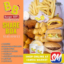 Family Share Box "PICKUP UP AT 8:00AM TO 6:00PM FROM BURGER BILLS FUGALEI OR VAITELE" Burger Bills Restaurant Fugalei/Vaitele 