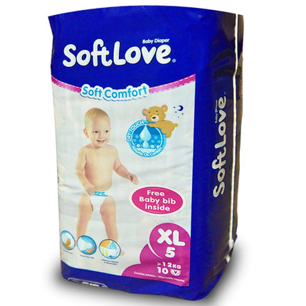 SOFTLOVE S/Comfort Diaper XL 10pcs x 12 "PICKUP FROM AH LIKI WHOLESALE" Ah Liki Wholesale 