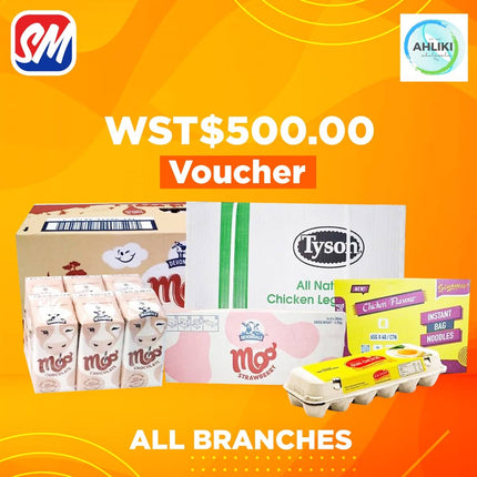 Ah Liki Wholesale WST$500 Voucher "REDEEM AT AH LIKI WHOLESALE" - Samoamarket.com