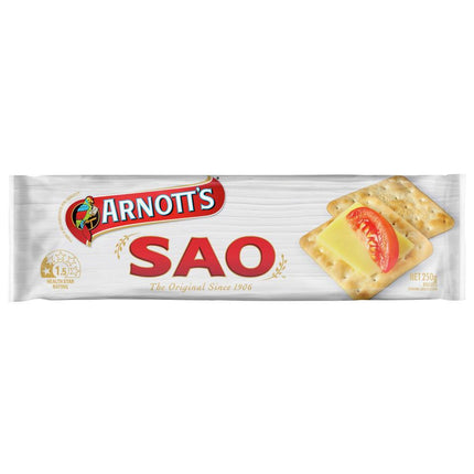 Arnotts Sao Biscuits 250g x 10PACK [NOT AVAIL AT SALELOLOGA & TAUFUSI] "PICKUP FROM AH LIKI WHOLESALE" - Samoamarket.com