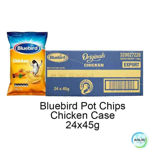 Bluebird Potato Chips Chicken 24x40g Case "PICKUP FROM AH LIKI WHOLESALE" - Samoamarket.com