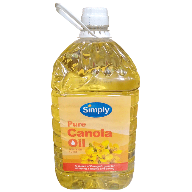 Simply Pure Canola Oil 5Ltr "PICKUP FROM AH LIKI WHOLESALE" Ah Liki Wholesale 