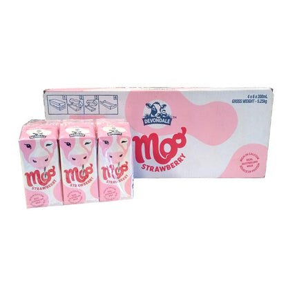 DEVONDALE UHT Moo Strawberry Milk 200ml [NOT AVAIL AT TAUFUSI BRANCH] "PICKUP FROM AH LIKI WHOLESALE" - Samoamarket.com