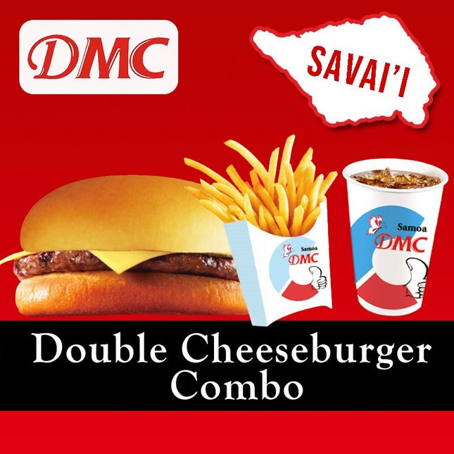 Double Beef Burger Combo "PICKUP FROM DMC SAVAII ONLY" - Samoamarket.com