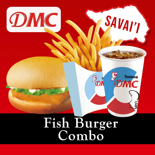 Fish Burger Combo "PICKUP FROM DMC SAVAII ONLY" DMC SAVAII 