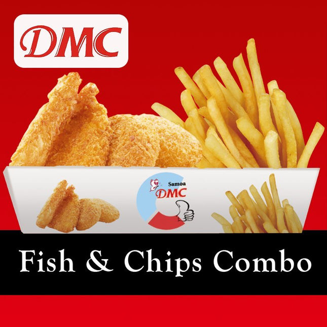 Fish & Chips with Large Drink "PICKUP FROM DMC UPOLU VAILOA, MOTOOTUA OR FUGALEI" - Samoamarket.com