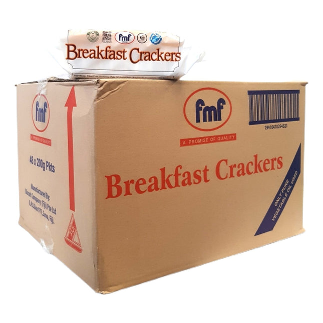 FMF Breakfast Crackers Full Case 48 Packs x 200g "PICKUP FROM AH LIKI WHOLESALE" Biscuits Ah Liki Wholesale 