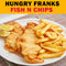 3 PCS Fish n Chips Combo "PICKUP FROM HUNGRY FRANKS, UPOLU ONLY" Hungry Franks 
