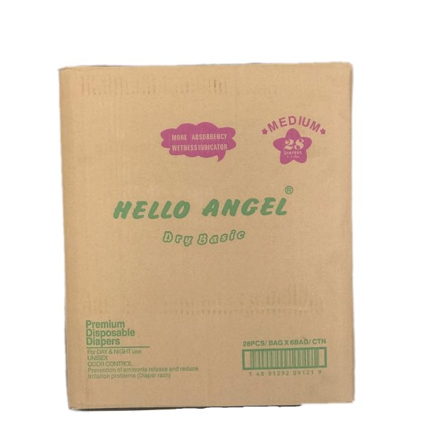 Hello Angel Diapers Medium 3x28s "PICKUP FROM AH LIKI WHOLESALE" Ah Liki Wholesale 