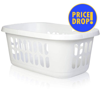 BASKET LAUNDRY 35L WHITE L&C - Substitute if sold out "PICKUP FROM BLUEBIRD LUMBER & HARDWARE" Bluebird Lumber 
