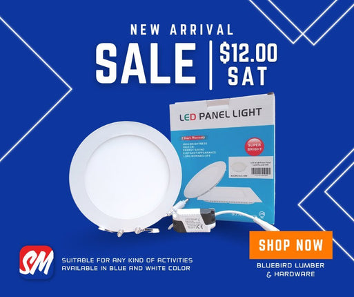 Led Small Power Panel Light (Round) 12W - Substitute if sold out 'PICKUP FROM BLUEBIRD LUMBER & HARDWARE' - Samoamarket.com
