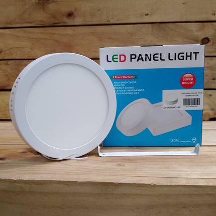 Led Surface Mounted Panel Light Round 12W - Substitute if sold out 'PICKUP FROM BLUEBIRD LUMBER & HARDWARE' - Samoamarket.com