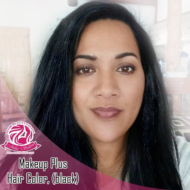 Makeup Plus Hair Color (Black) "ORDERS PROCESS AT JULIA'S SALON VAITELE SHOP #22" - Samoamarket.com