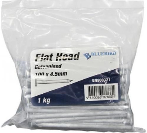 Nail Flathead 75mmx1kg (3") - Substitute if sold out "PICKUP FROM BLUEBIRD LUMBER & HARDWARE" - Samoamarket.com