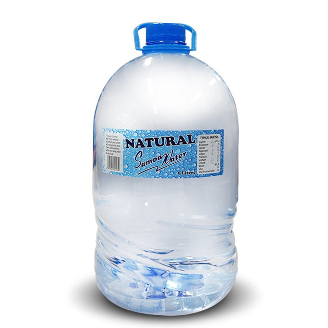 Natural Samoa Water 6 Litre Bottle [NOT AVIL AT HQ] "PICKUP FROM AH LIKI WHOLESALE" - Samoamarket.com