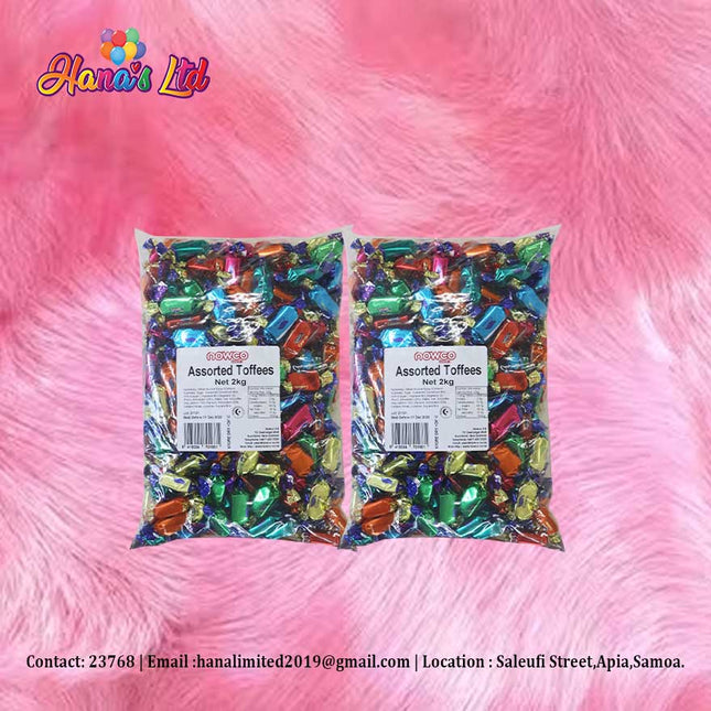 NZ Assorted Toffees Candies 2Kg (Code: 6102) "PICK UP AT HANA'S LIMITED TAUFUSI" - Samoamarket.com