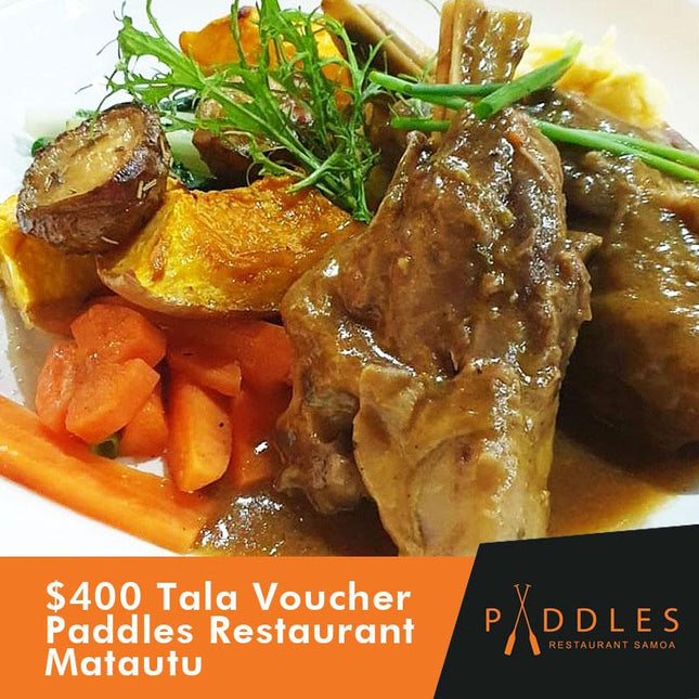 Paddles Restaurant - Matautu, Apia WS$400 Tala Dinner Voucher - Samoamarket.com
