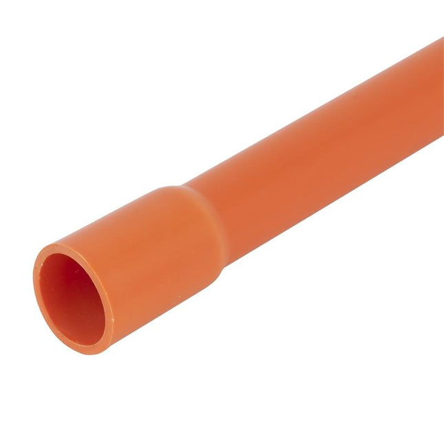 PIPE CONDUIT ORANGE 100mm - Substitute if sold out "PICKUP FROM BLUEBIRD LUMBER & HARDWARE" - Samoamarket.com