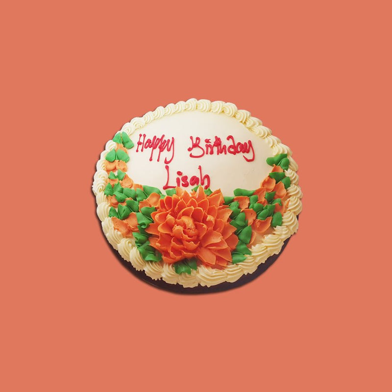 Small 11" Round Birthday Cake Top Only Decor from Terri's Cakes, Taufusi (24HRS NOTICE REQUIRED, PICKUP UPOLU ONLY) Terris Cakes, Taufusi 