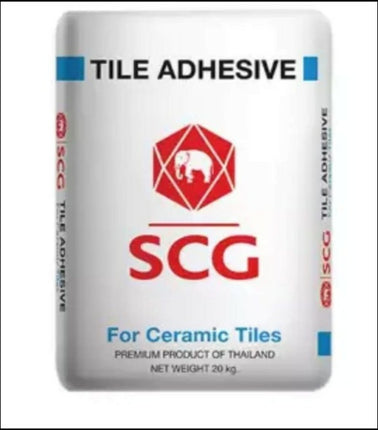 SCG Tile Adhesive 20Kg - Substitute if sold out "PICKUP FROM BLUEBIRD LUMBER & HARDWARE" - Samoamarket.com