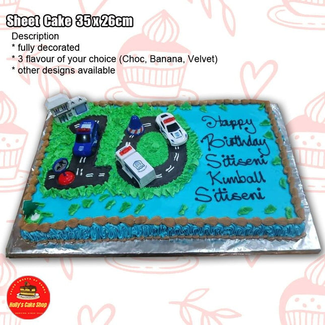 Sheet Cake #2 35x26cm "PICK UP AT VAITELE MARKET SHOP #R8, UPOLU" - Samoamarket.com
