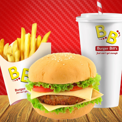 Small Billy's Burger (Beef) Meal "PICKUP FROM BURGER BILLS VAITELE ONLY" - Samoamarket.com
