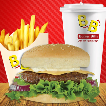 Small Cheese Burger Meal "PICKUP FROM BURGER BILLS VAITELE ONLY" - Samoamarket.com