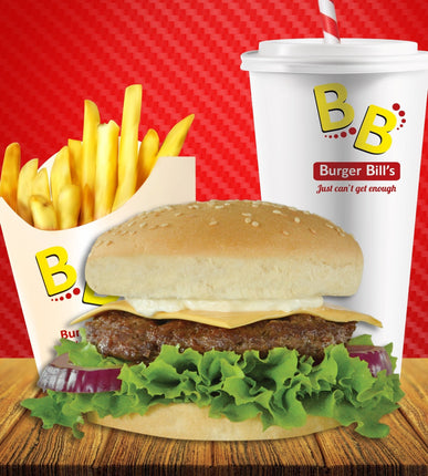 Small Cheese Burger Meal "PICKUP FROM BURGER BILLS VAITELE ONLY" - Samoamarket.com