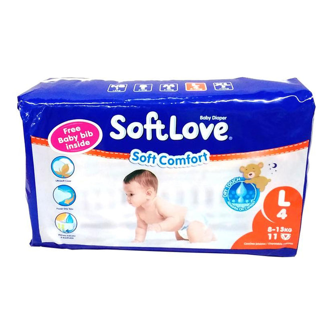 SOFTLOVE S/Comfort Diaper Nappies Large 33pcs by 3PACK [NOT AVAIL AT HQ] "PICKUP FROM AH LIKI WHOLESALE" - Samoamarket.com