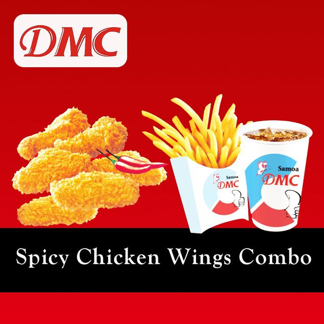 Spicy Wings Combo "PICKUP FROM DMC UPOLU VAILOA, MOTOOTUA OR FUGALEI" - Samoamarket.com