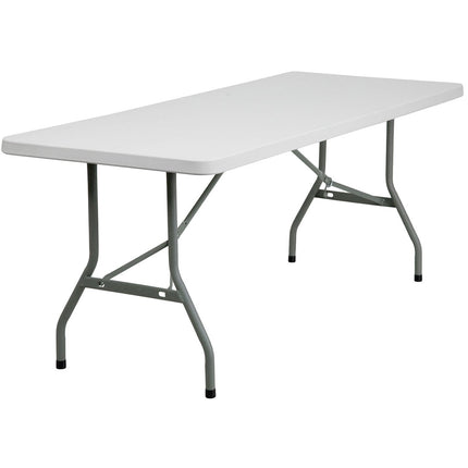 Table Folding Regular [8'] Plastic - Substitute if sold out "PICKUP FROM BLUEBIRD LUMBER & HARDWARE" - Samoamarket.com