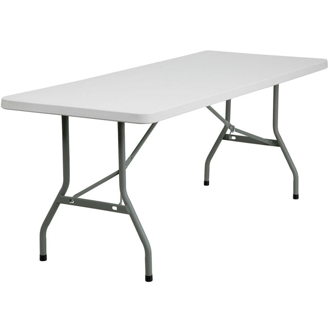 Table Folding Regular [8'] Plastic - Substitute if sold out "PICKUP FROM BLUEBIRD LUMBER & HARDWARE" - Samoamarket.com