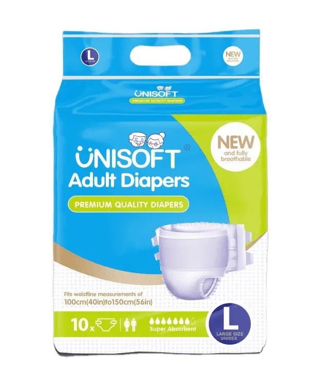 Unisoft Adult Diaper Large 10pcs By 5 Pack [NOT AVAIL AT SALELOLOGA BRANCH] "PICKUP FROM AH LIKI WHOLESALE" - Samoamarket.com