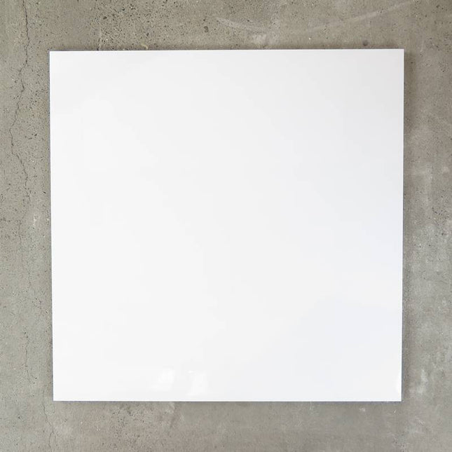 Tile Floor Ceramic Glossy 600 x 600mm (24' x 24') 4pc Super White S6100 - Substitute if sold out "PICKUP FROM BLUEBIRD LUMBER & HARDWARE" Bluebird Lumber 